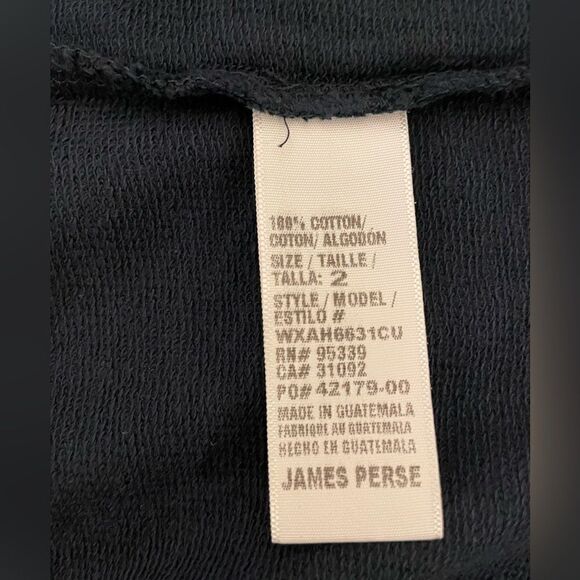 James Perse long raglan sleeve cotton French Terry dress size 2( US4-6) NWT - Picture 7 of 7